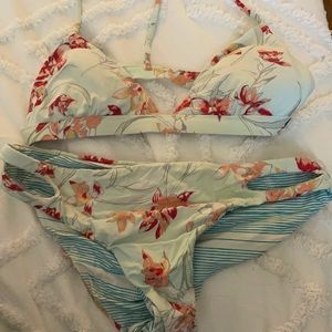 ROXY triangle bikini t-back top